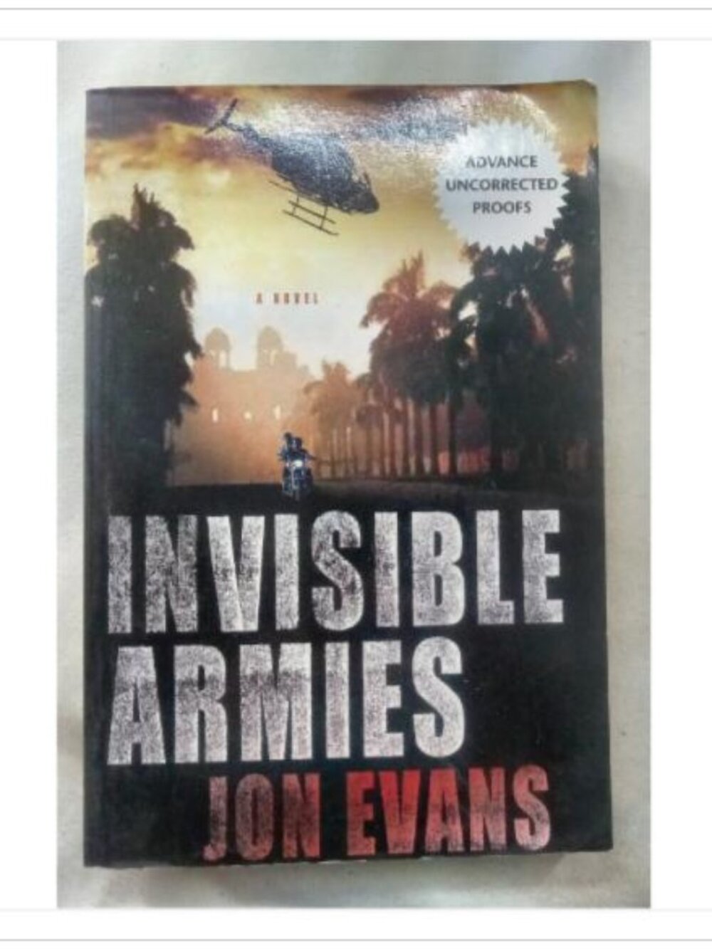 Invisible Armies Jon Evans First Edition Paperback Book Vintage Novel Read